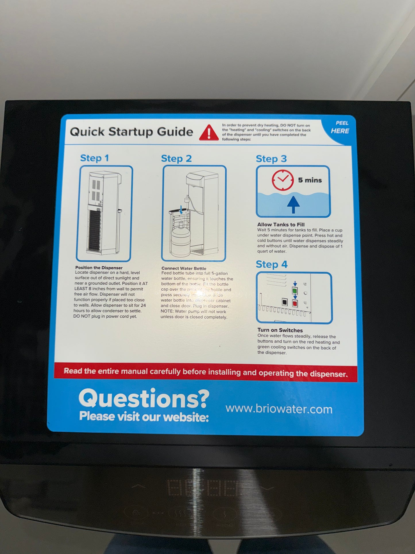 Brio Bottom Load Water Dispenser