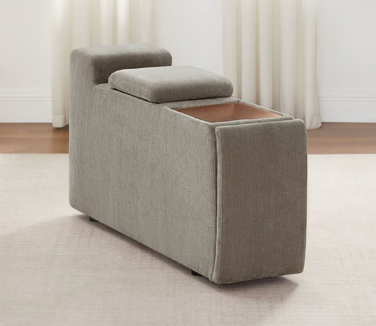 Aiden & Ivy Sereen Storage Console with Wood Tray | New in Box