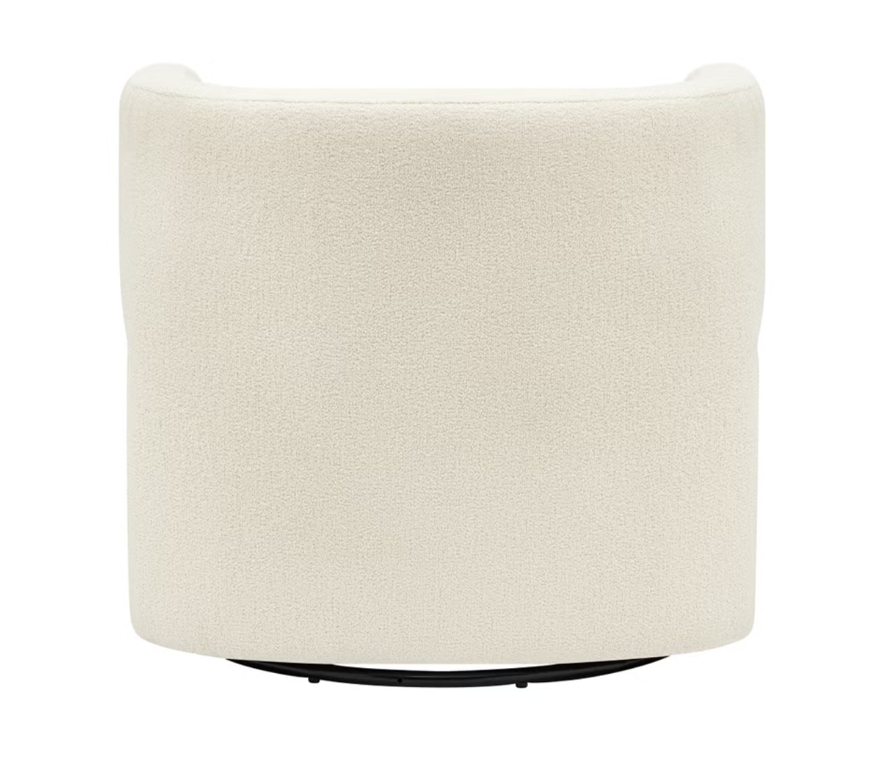 Henredon Wynn Fabric Swivel Chair with Wood Arms | New in Box