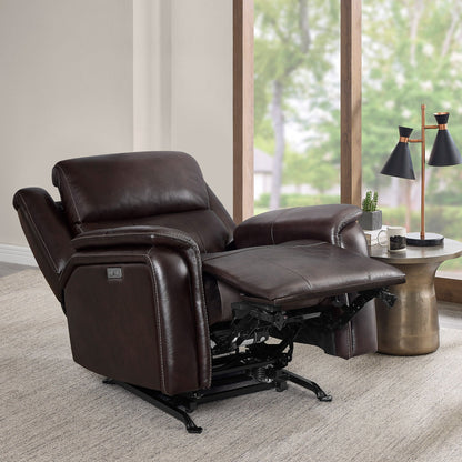 Barcalounger Bryson Power Recliner reclined with footrest extended