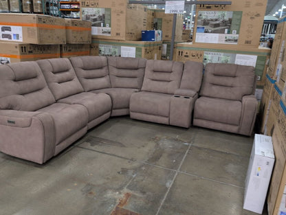 Barcalounger Carmelo sectional on the showroom floor at Costco