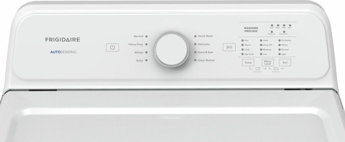Frigidaire FLVW7000AW control panel closeup