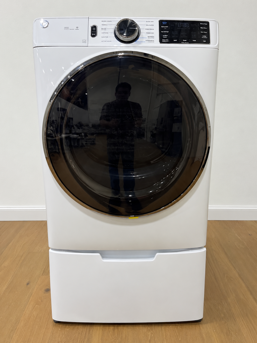 Actual unit for sale, front view, closed door