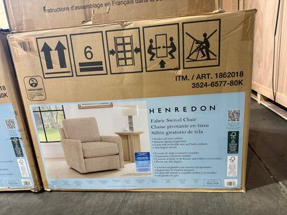 Henredon Marley Fabric Swivel Accent Chair | New in Box