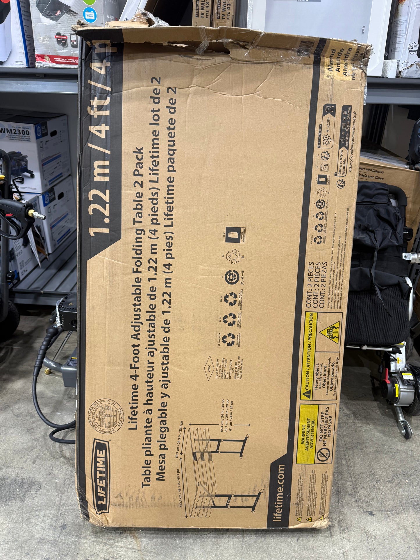 Lifetime 4-Foot Commercial Adjustable