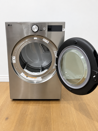 Actual unit with door open showing the empty drum