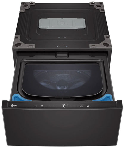 LG WD300CB SideKick front view with drawer open showing wash basin
