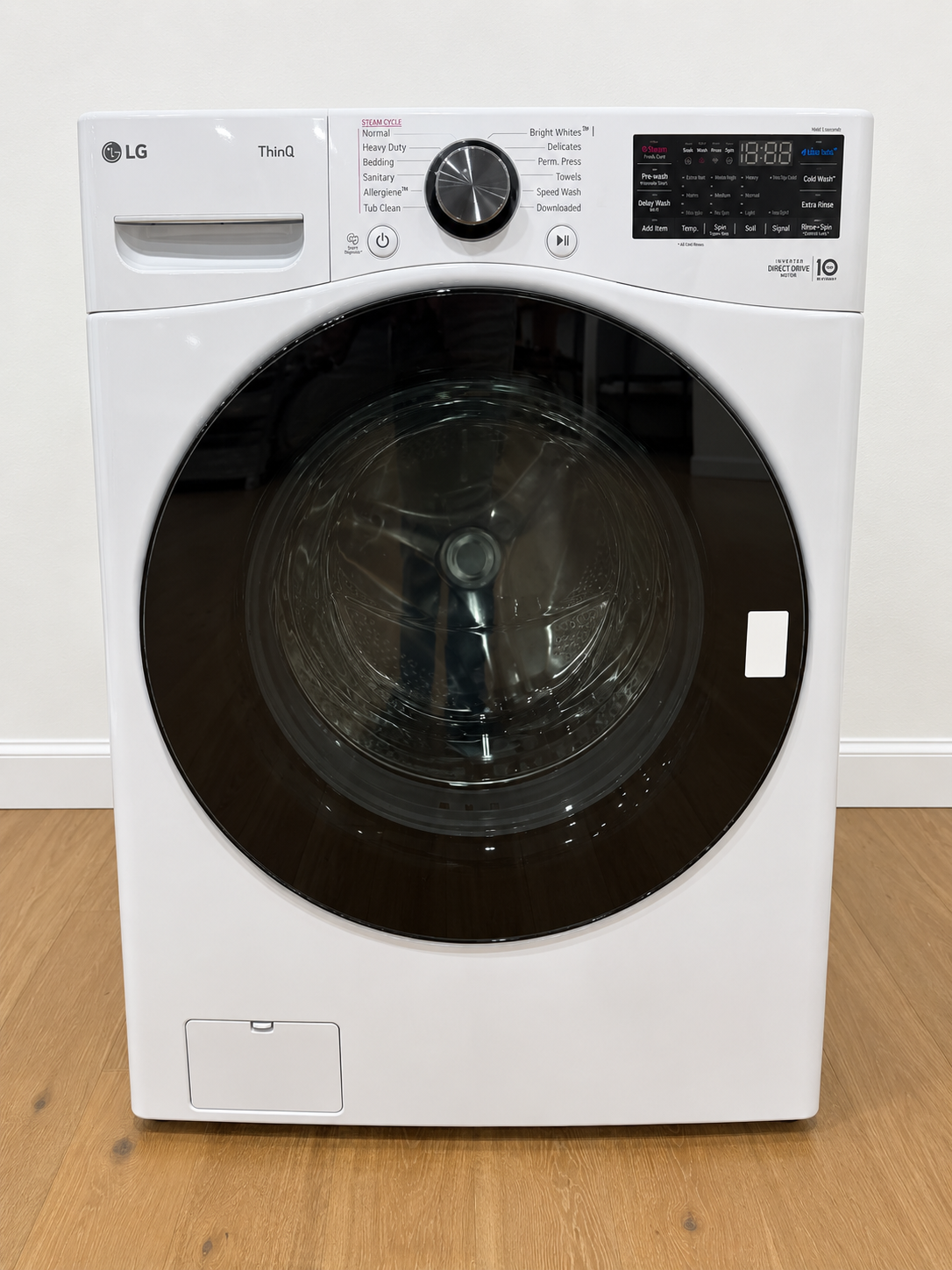 Actual unit for sale, front view, closed door