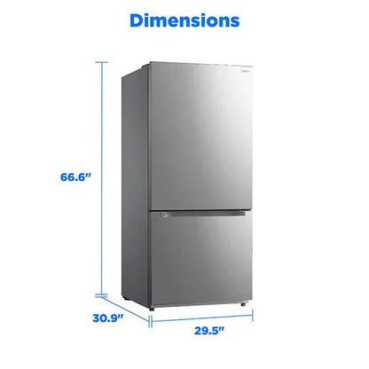 Midea MRB19B7AST manufacturer dimension diagram