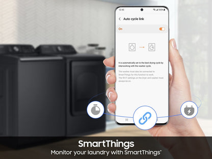 Samsung DVG47CG3500V SmartThings app connectivity illustration