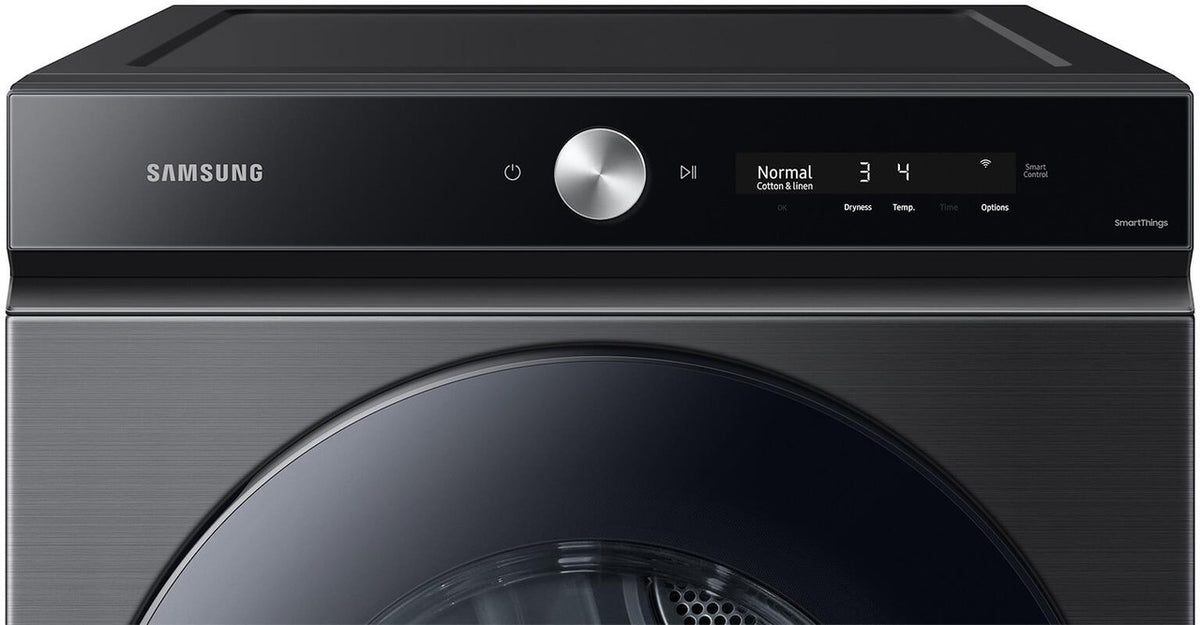 Samsung DVG53BB8700V control panel AI Smart Dial closeup
