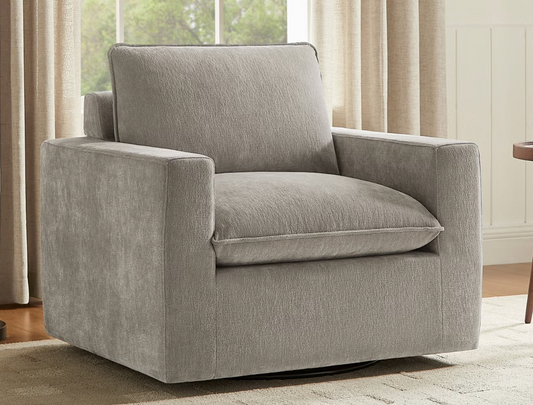 Aiden & Ivy Sereen Fabric Swivel Accent Chair | New in Box