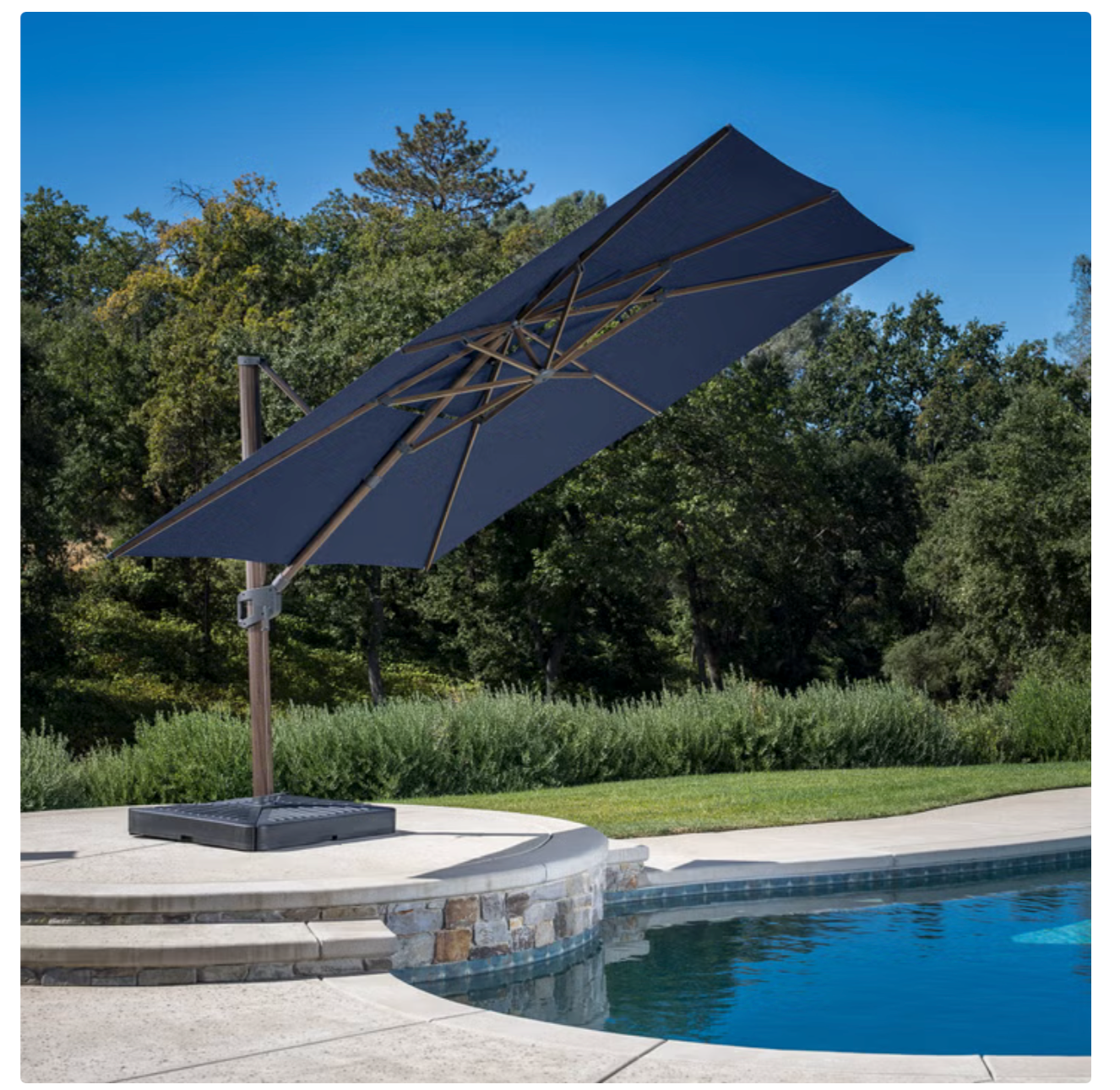 SunVilla 12 ft Cantilever Umbrella With Umbrella Base