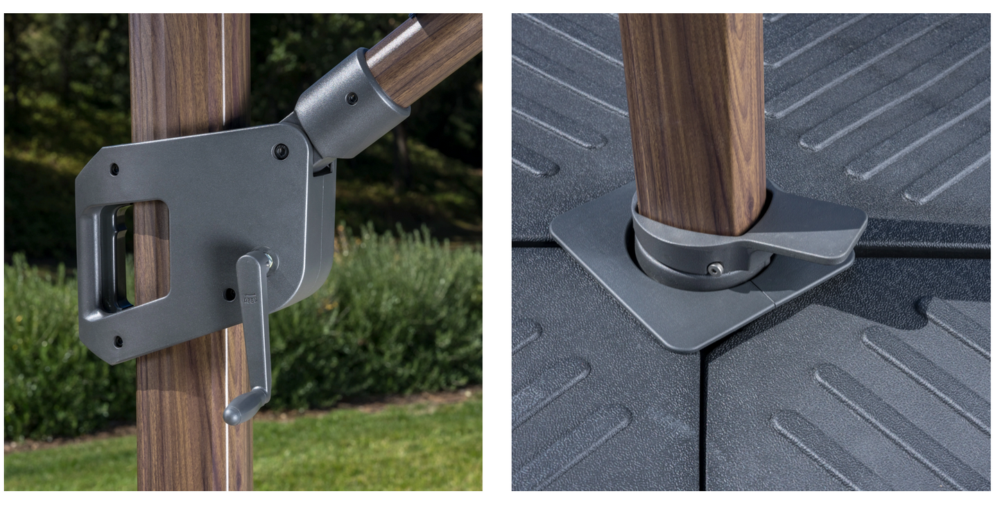 SunVilla 12 ft Cantilever Umbrella With Umbrella Base