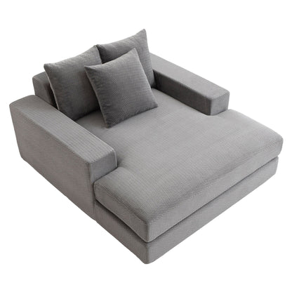 Sealy Calin Upholstered Foam Lounger, high angle view