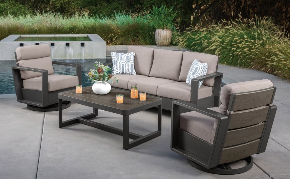 SunVilla Alden 4-Piece Outdoor Patio Seating Set