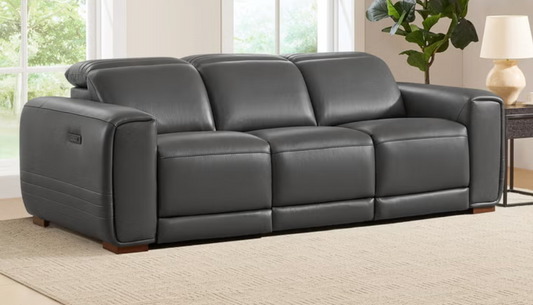 Aiden & Ivy Karson Leather Power Reclining Sofa | New in Box
