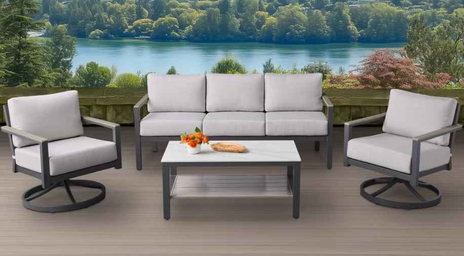 Agio Nicolet 4-Piece Outdoor Patio Seating Set