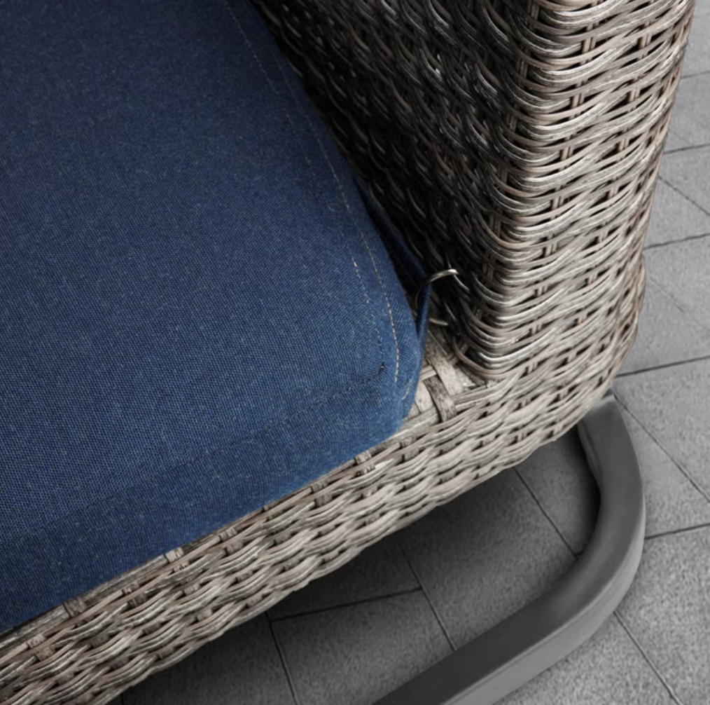 Agio Luna Woven Dining Chairs (8), No Table
