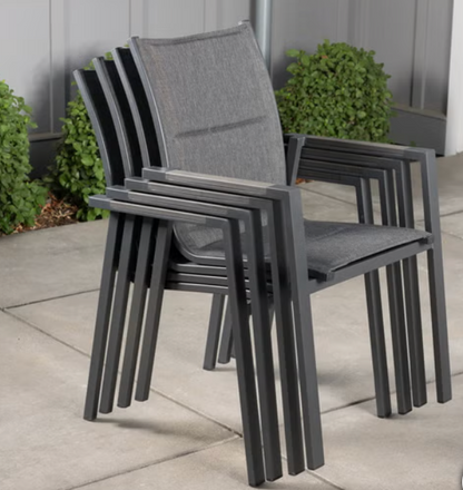 SunVilla Dark Forest 9-Piece Expanding Outdoor Dining Set