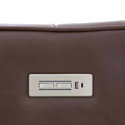 Weslin recliner side control panel with power recline and headrest buttons plus USB-A and USB-C charging ports