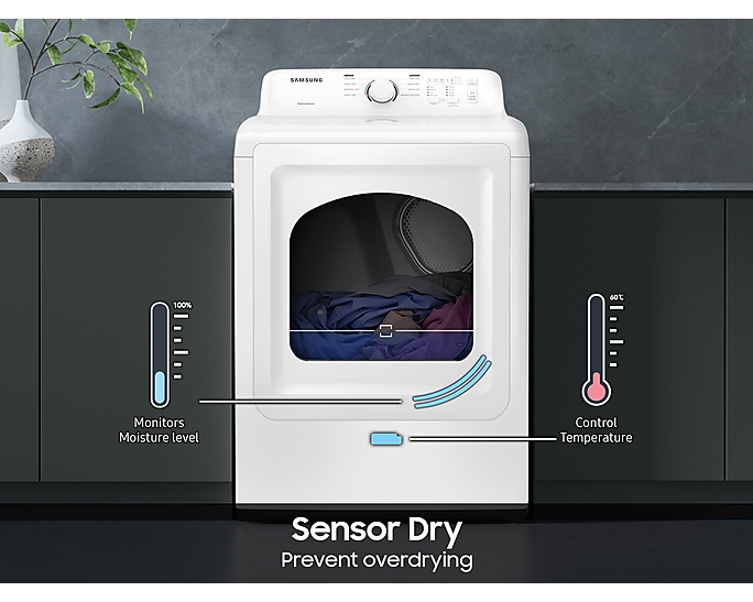 Samsung DVE41A3000W Sensor Dry technology illustration