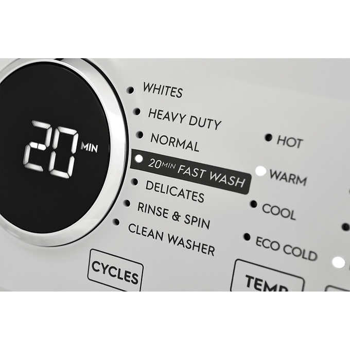 Frigidaire ELFW7337BW control panel closeup