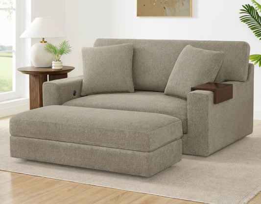 Thomasville Gilroy Oversized Storage Chair & Ottoman | New in Box